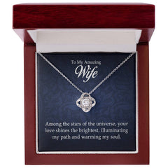 To My Amazing Wife - Love Knot Necklace